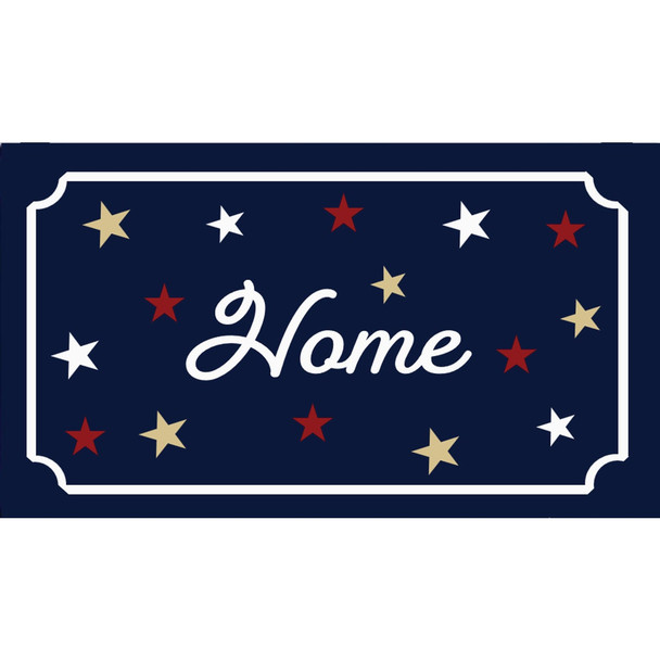 Rockport Premium Americana 18 In. x 30 In. Coir Outdoor Doormat, Home with Stars