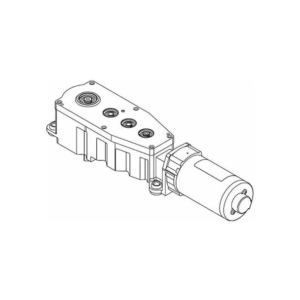 Lcn Motor Gear Box, Aluminum, 9540, Gray 9540-3454 LH