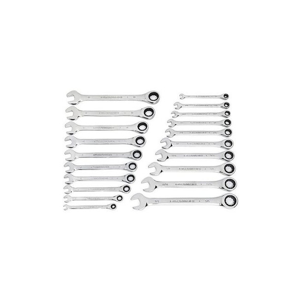 Gearwrench SAE/Metric Ratchet Comb Wrench 20 PC Set 35720A-02