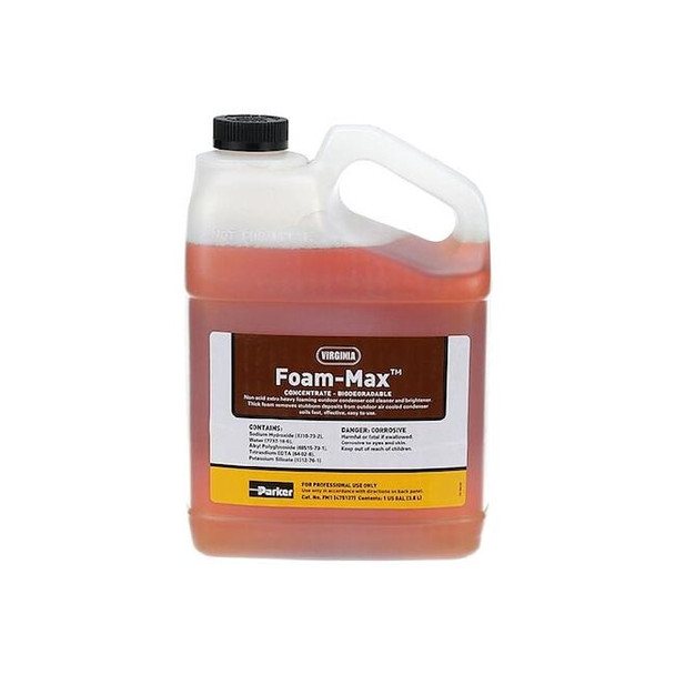 Virginia Coil Cleaner, 1 gal, Jug, Brown FM1 FOAM MAX 1GAL Pack of 4