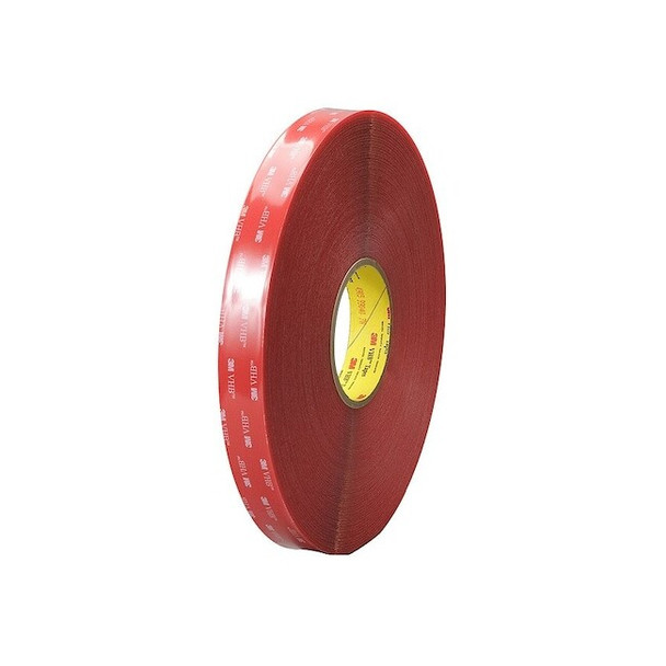Double-Sided Foam Tape, 1 in W, 36 yd L, 1/32 in, Acrylic Foam, Double-Sided