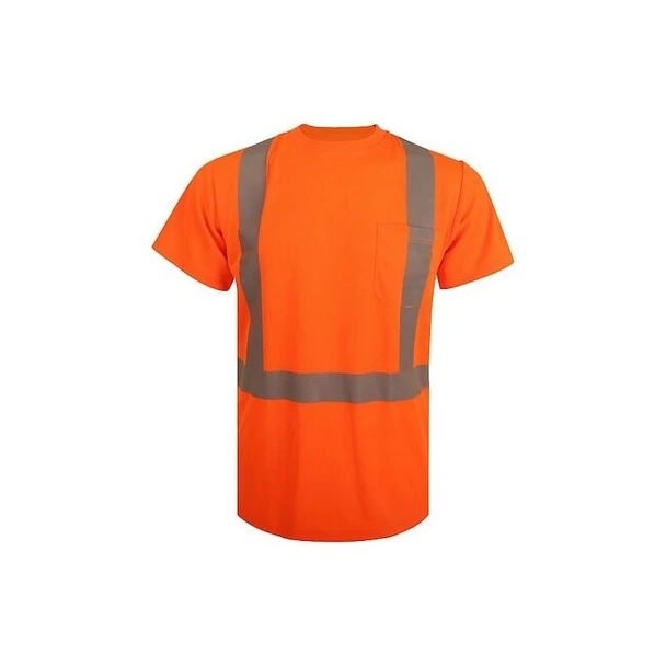 Condor Hi-Vis T-Shirt, 2, R, Polyester, Orange, M 857FW2