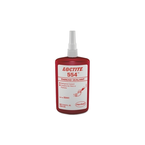 554™ Thread Sealant, Refrigerant Sealant, 250 mL Bottle, Red