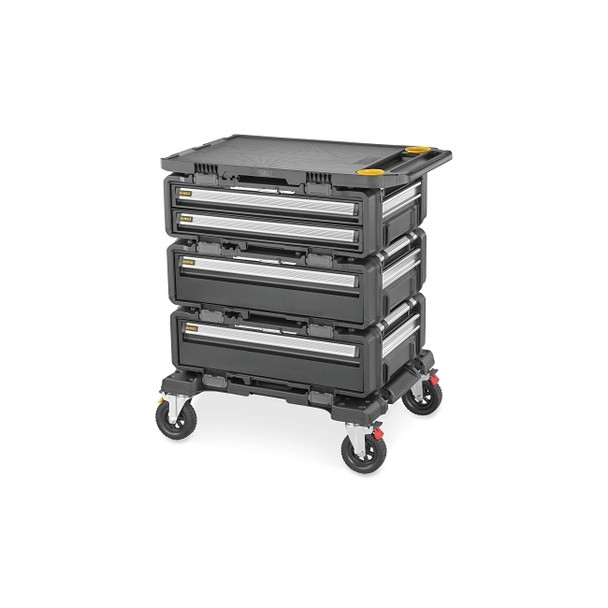 TOUGHSYSTEM® 2.0 DXL™ Modular Work Station 5-in-1, with Dolly, 30 in 2 Drawer Unit, 2 Deep Drawers, Worktop