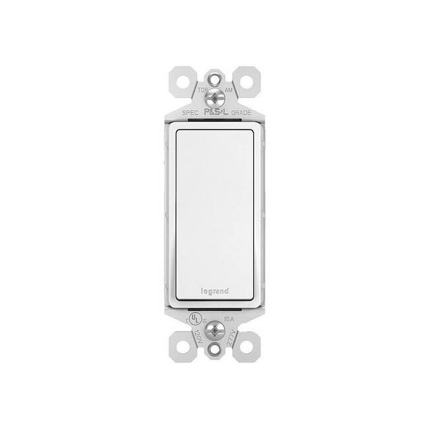 Pass & Seymour Wall Switch, Rocker, 15 A, White TM870WAMCC4