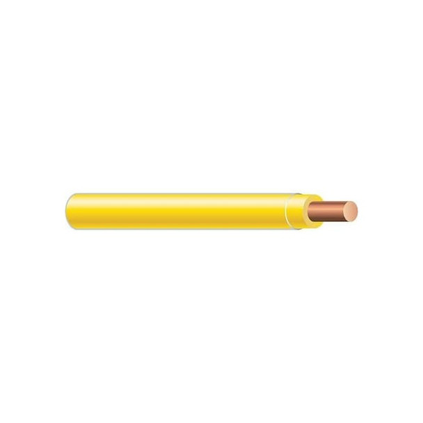 TFN/AWM, Multi-Conductor Cable, Copper, 18 AWG, 1C, Yellow, Solid, 500 ft