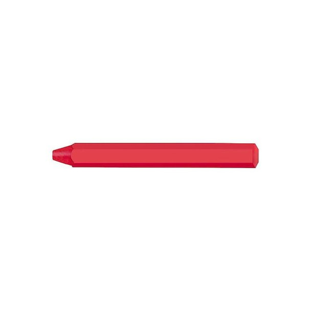 Markal Marking Crayon, 4-3/4 in L, Red, Wax 82232G