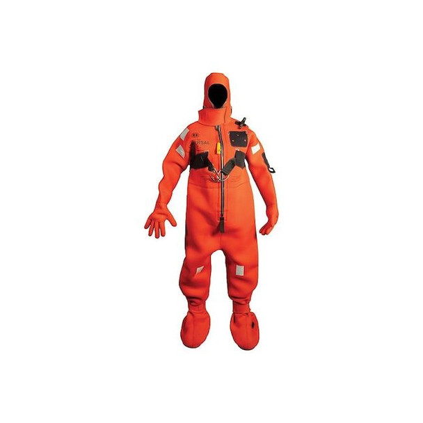 Mustang Survival Immersion Suit,Adult Oversize,Red MIS240HR-4-0
