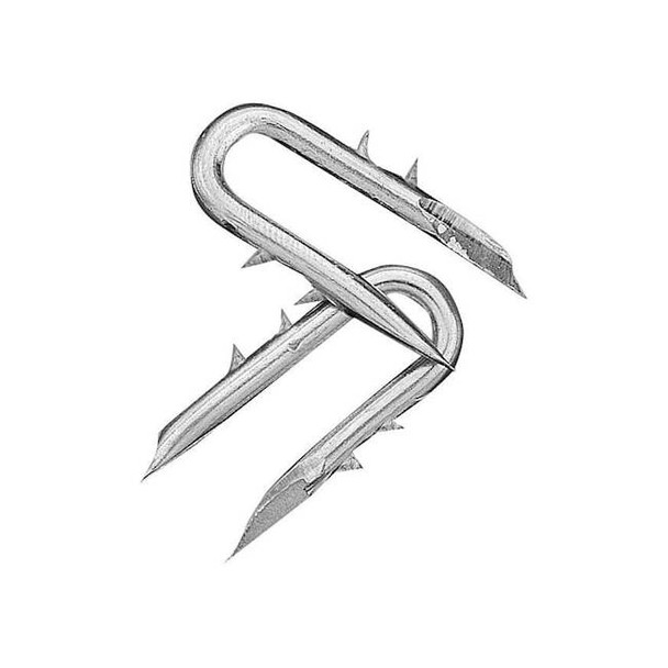 Manufacturer Varies Staples, 9 ga, 1-1/2 in Leg L, Steel, 79 PK 116110112