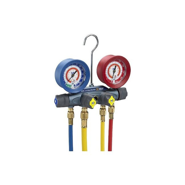 Yellow Jacket Manifold Gauge Set, 3 1/8 in Gauge 46040
