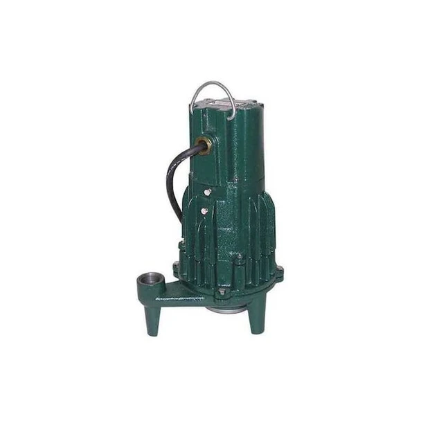 Zoeller Grinder Pump, 20 ft, Single, 115V AC 818-0002