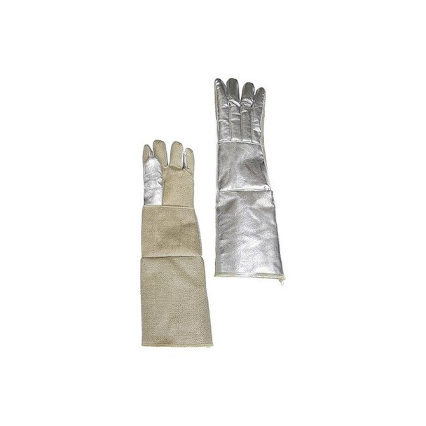 Mechanix Wear Aluminized Gloves, 1,500  Degrees F Max Temp., 1 PR 243-AKV-ZP