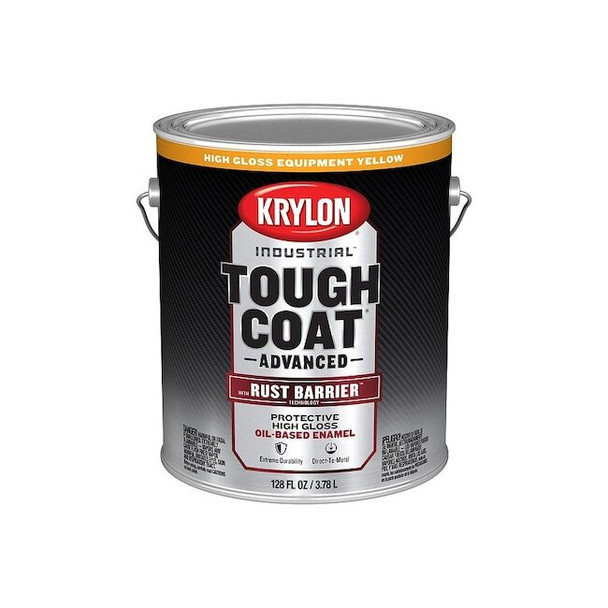 Exterior Protective Coating, Gloss, Oil/Alkyd Base, Yellow, 1 gal
