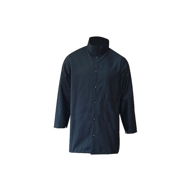Flame-Resistant Coat, Not Applicable, 3XL, 11 oz Snap Closure