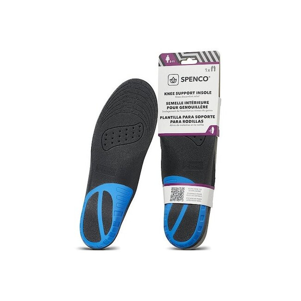 Spenco Insole,Blue and Black,Size Women 5-11,PR 92366