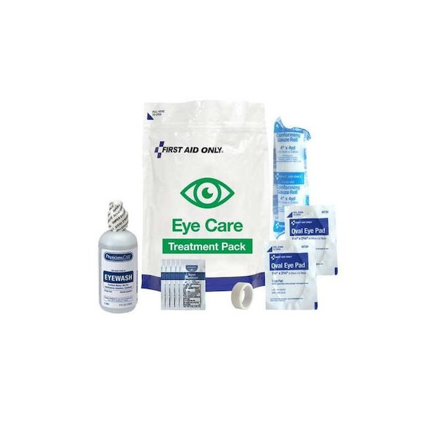 Eye Care Treatment Pack, Plastic Bag, 10 Components, 50 People Served