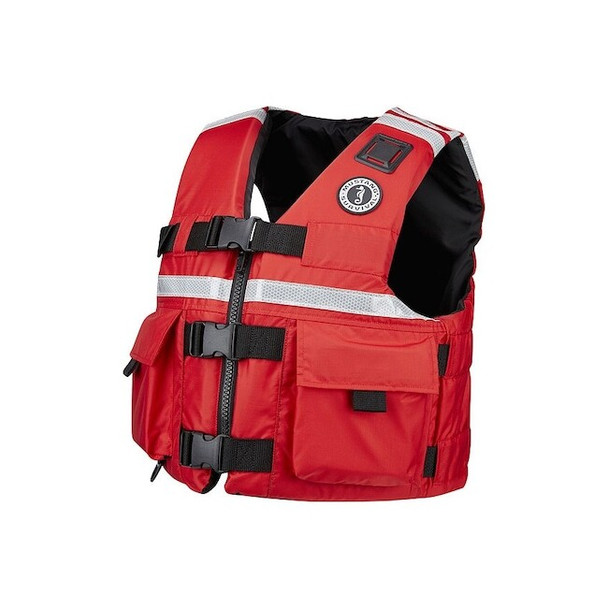 Mustang Survival Search/Rescue Vest,2XL,15.5lb,Foam,Red MV5606-4-XXL