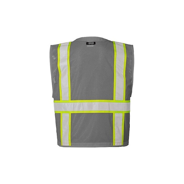 Kishigo Safety Vest,Gray,Size S/M B111-S-M