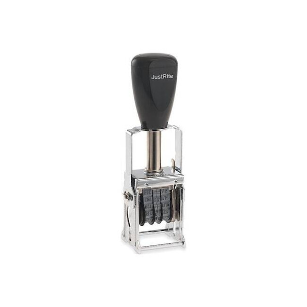 Justrite Date Stamp,Metal,6-1/2 in Overall H 048977