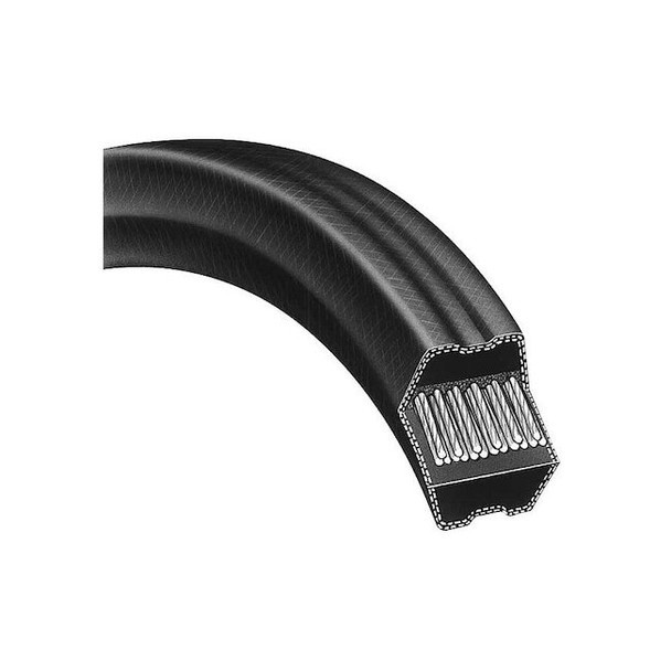 Bando Double V-Belt, Double V, BB68, BB, CR, 70.90 in, 0.66 in Top Width BB68