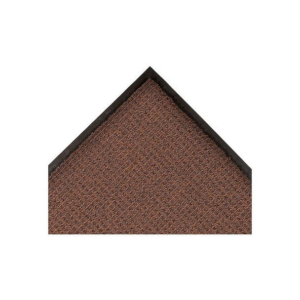 Entrance Mat, Polypropylene, 3/8 in Thick, Brown, 4 ft W x 6 ft L