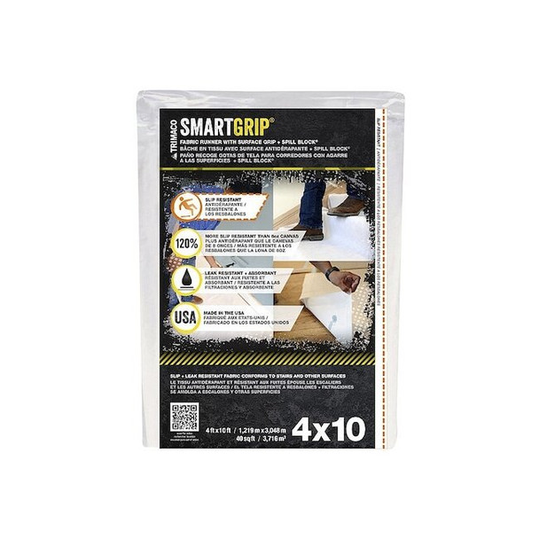 Trimaco Drop Cloth,8 mil,Canvas,10 ft L 85434