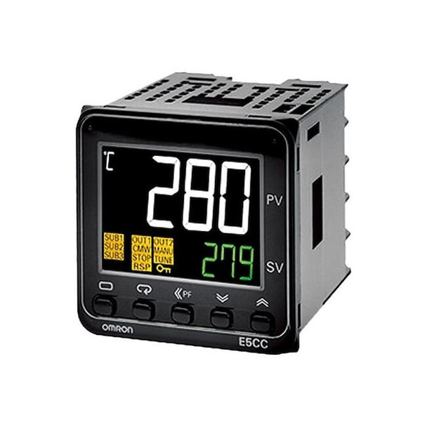 Omron Temperature Controller 1/16DIN , Voltage E5CC-QX3A5M-000