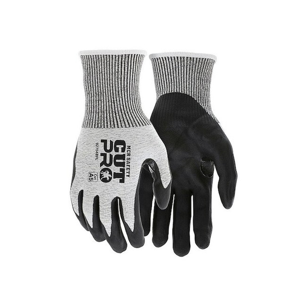 Coated Gloves, Cut Level A5 ,Dipped ,Bi-Polymer ,Smooth ,L ( 9 ) 1 PR