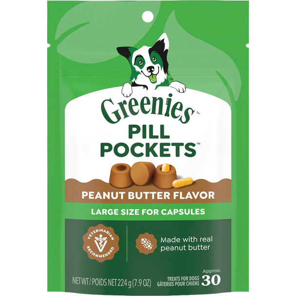 Greenies 7.9 Oz. Peanut Butter Pill Pocket Dog Treats 10128