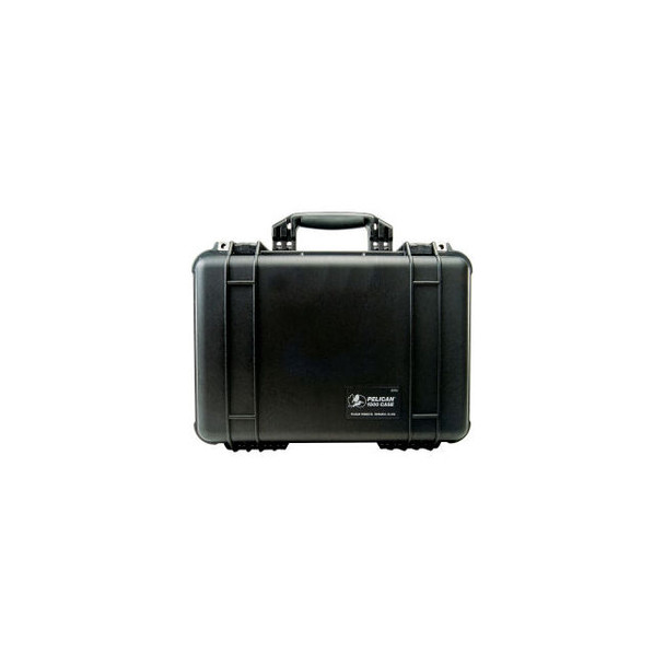 Pelican 1500 Watertight Medium Case With Foam 16-3/4"" x 11-3/16"" x 6-1/8"" Bla