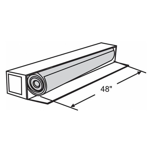 Door and Window Screen, Fiberglass, 48 in W, 100 ft L, 0.011 in Wire Dia, Gray
