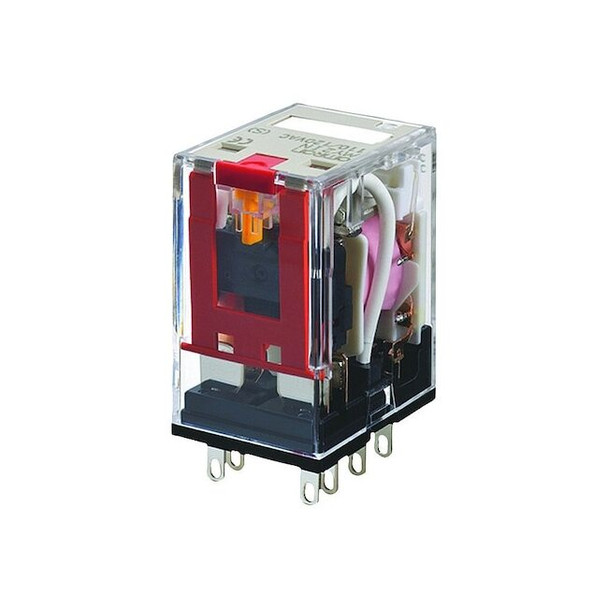 Omron Socket, General Purpose Relay, Square, 1 A, 14 Pins, Plug-in MYQ4N DC24