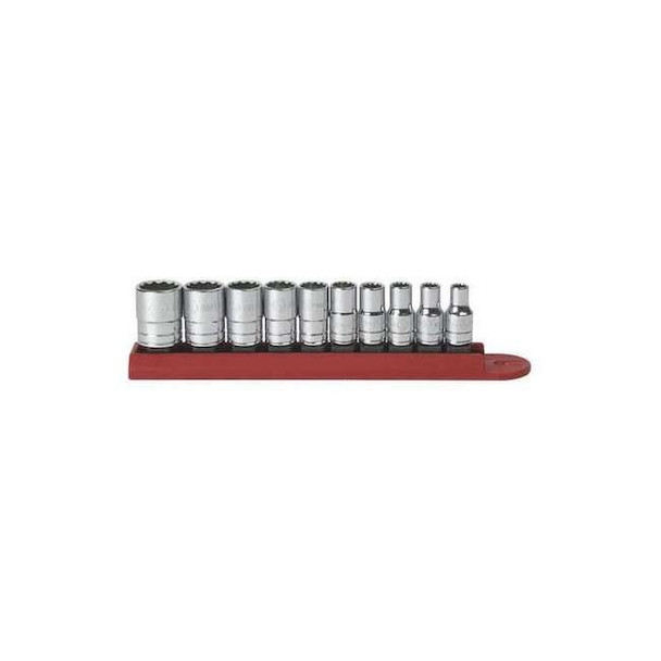 Gearwrench 10 Piece 1/4" Drive 12 Point Standard SAE Socket Set 80307D