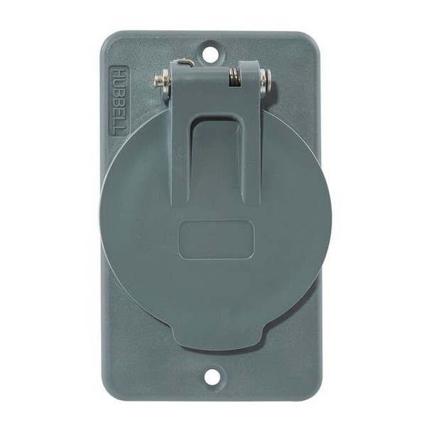 1 Gang -Gang Vertical Weatherproof Cover, 2-13/64 in W, 3-51/64 in H