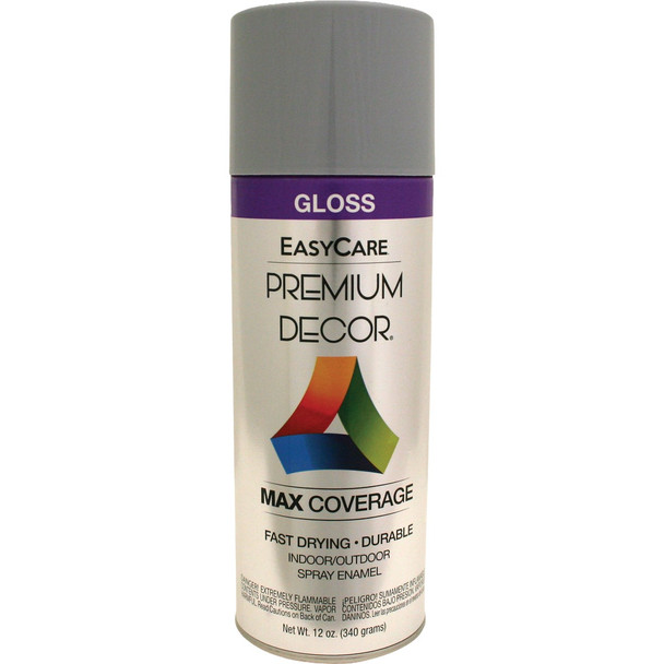 EasyCare Premium Decor 12 Oz. Spray Paint, Pewter Gray Gloss PDS71-AER