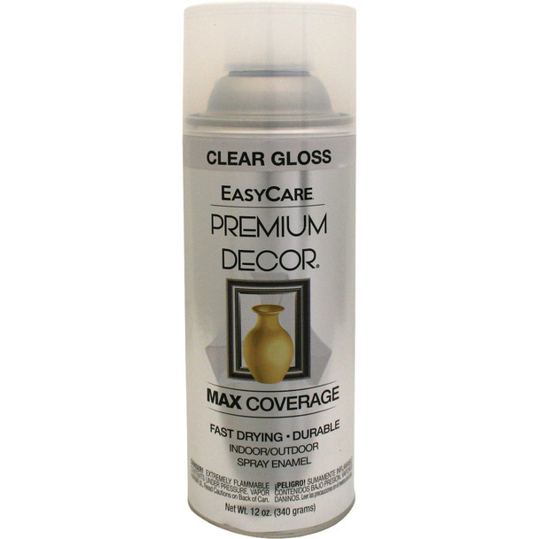EasyCare Premium Decor 12 Oz. Spray Paint, Clear Gloss PDS7-AER