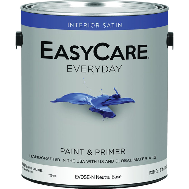 EasyCare Everyday Satin Interior Paint, Neutral Base, 1 Gal. EVDSEN-GL