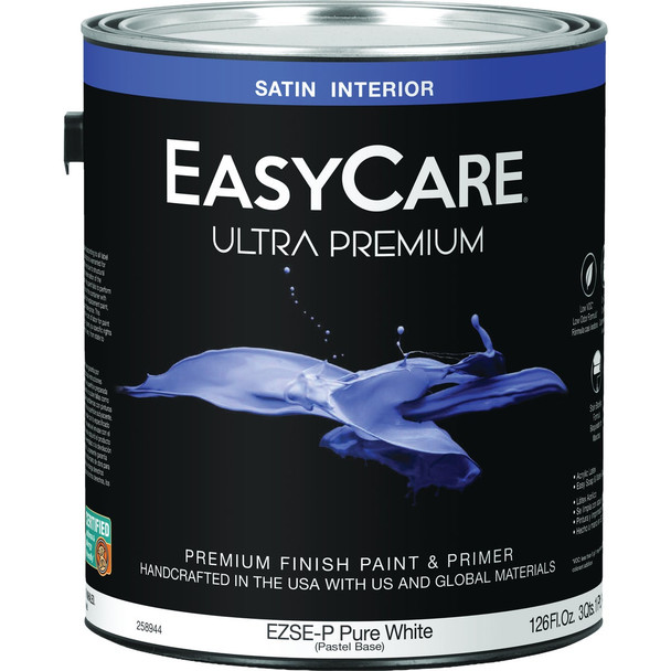 EasyCare Ultra Premium Satin Interior Paint, Pastel Base, 1 Gal. EZSEP-GL