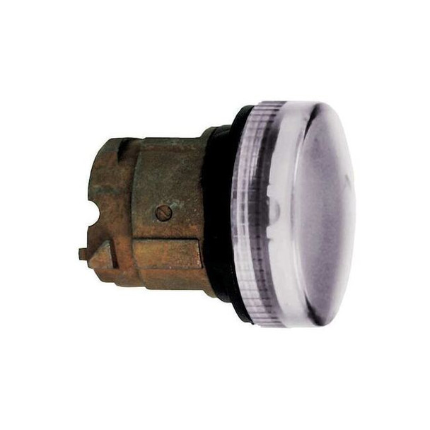 Schneider Electric Pilot Light Head, White, LED, 22 mm ZB4BV013S