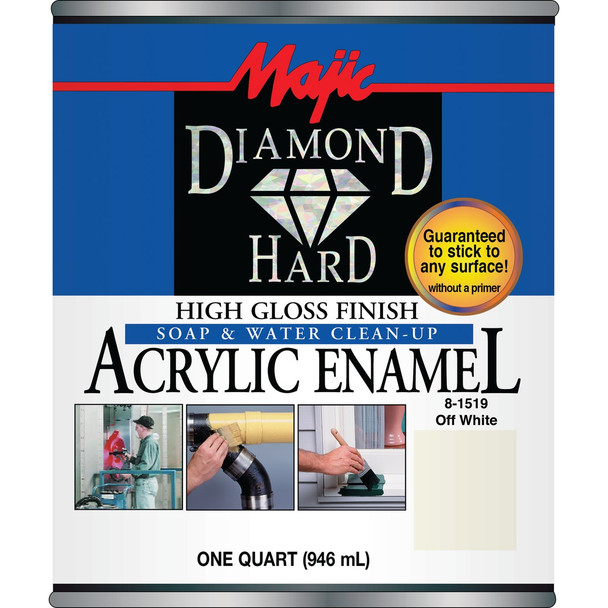 Majic Diamond Hard Acrylic Enamel, Off White, 1 Qt. 8-1519-2