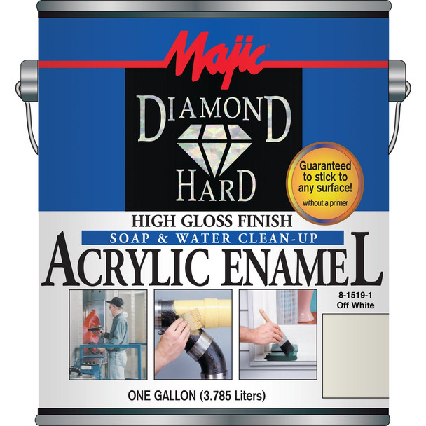 Majic Diamond Hard Acrylic Enamel, Off White, 1 Gal. 8-1519-1