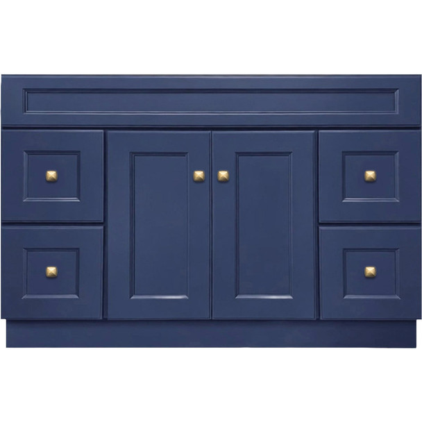 GHI Cabinets Blue 48" Vanity 4 Dr/2 V4821DSNB