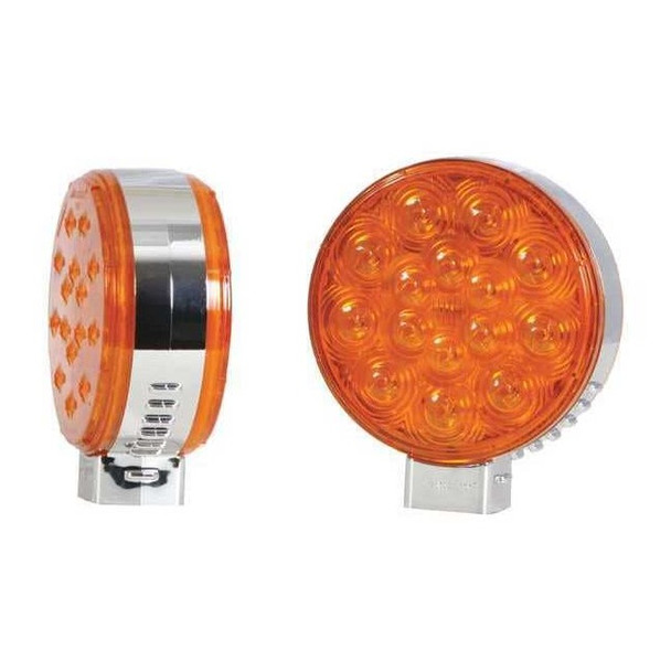 Maxxima Pedestal Light,2" D,LED,5-29/32" W,2" H M42341Y/Y