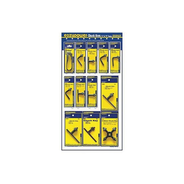 Eazypower Drill Chuck Key,1/4", 1/2", 3/8",L, T 88152-2