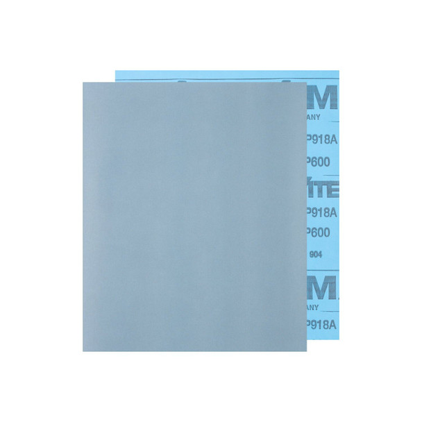 9" x 11" Abrasive Sheet - Paper Backed - Silicon Carbide - 600 Grit Pack of 50