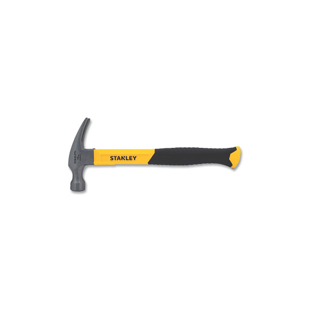 Claw Fiberglass Hammer, Steel, 13 in, 16 oz Head
