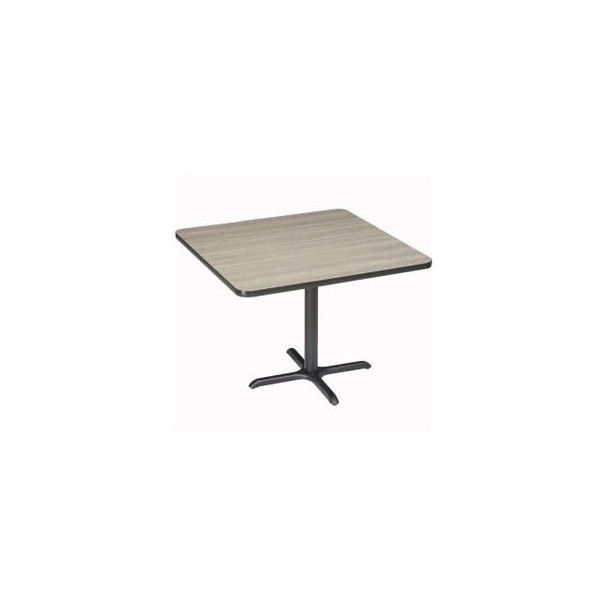 Interion 42"" Square Counter Height Restaurant Table Charcoal