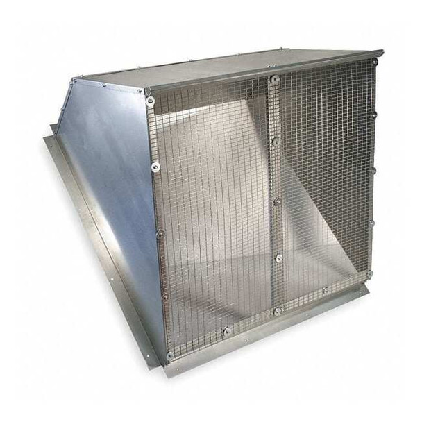 Dayton Weather Hood,54 In,Galvanized Steel 1WBW5