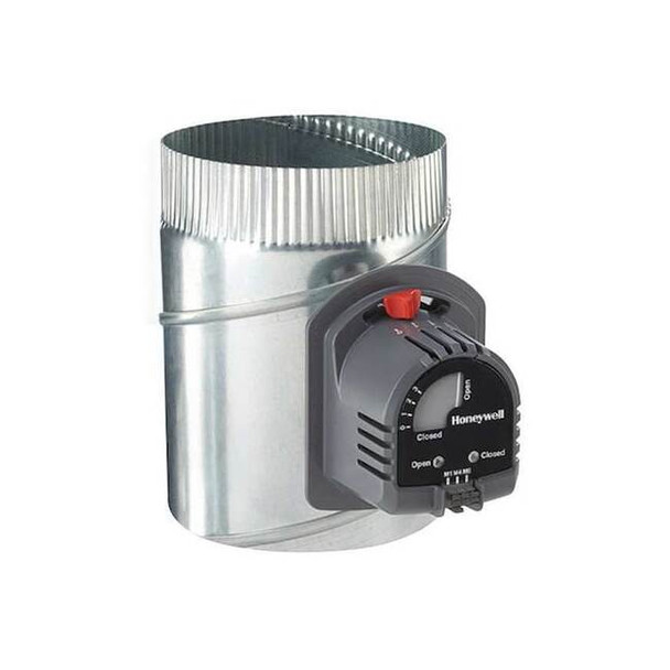 Honeywell Home Round Damper,Gr/Rd/Steel,16 in. Dia. ARD16TZ