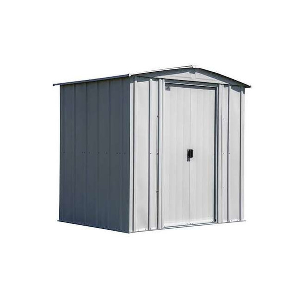 Arrow Storage Products GalvinizedSteelStorageShed,6ft x5ft,Gray CLG65FG